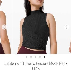 Lululemon Time to Restore Mock Neck Tank